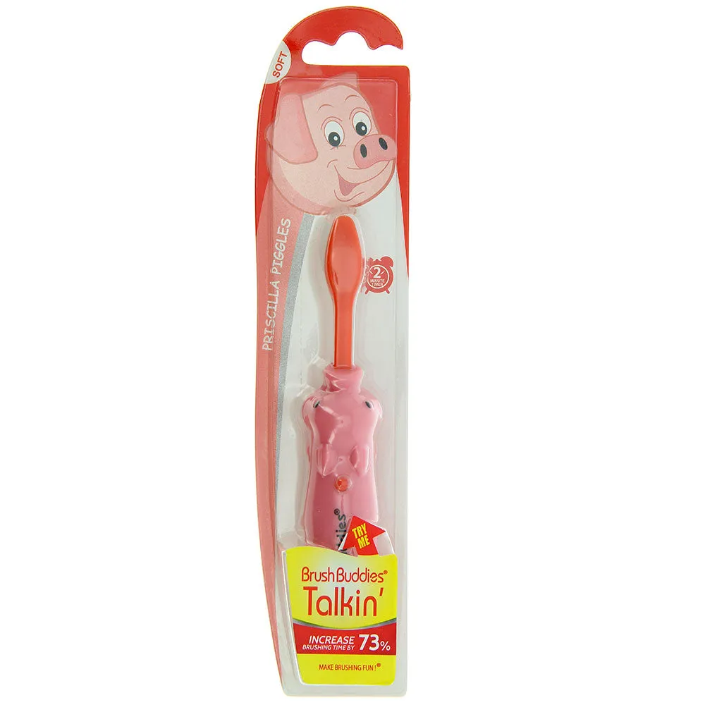 Brush Buddies Talkin Priscilla Piggles (Pig)Toothbrush- Orange