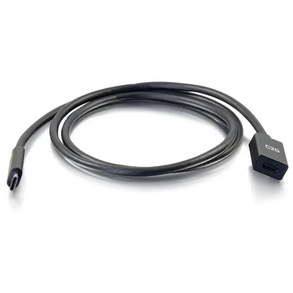 C2g 3Ft Usb-C To C 3.1 (Gen 1) Male To Female Extension Cable (5Gbps) - Usb Extension Cable - 24 Pin Usb-C (M) To 24 Pin