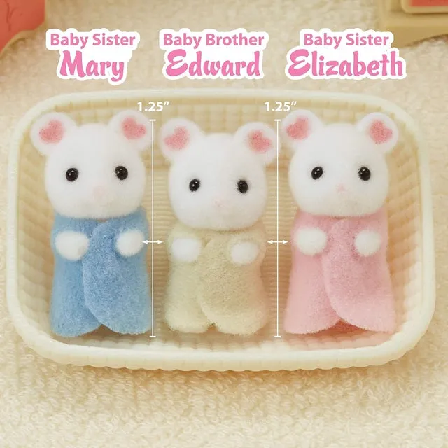 Calico Critters Marshmallow Mouse Triplets