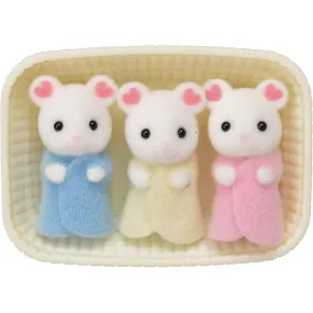 Calico Critters Marshmallow Mouse Triplets