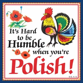 Ceramic Wall Plaque: Humble Polish