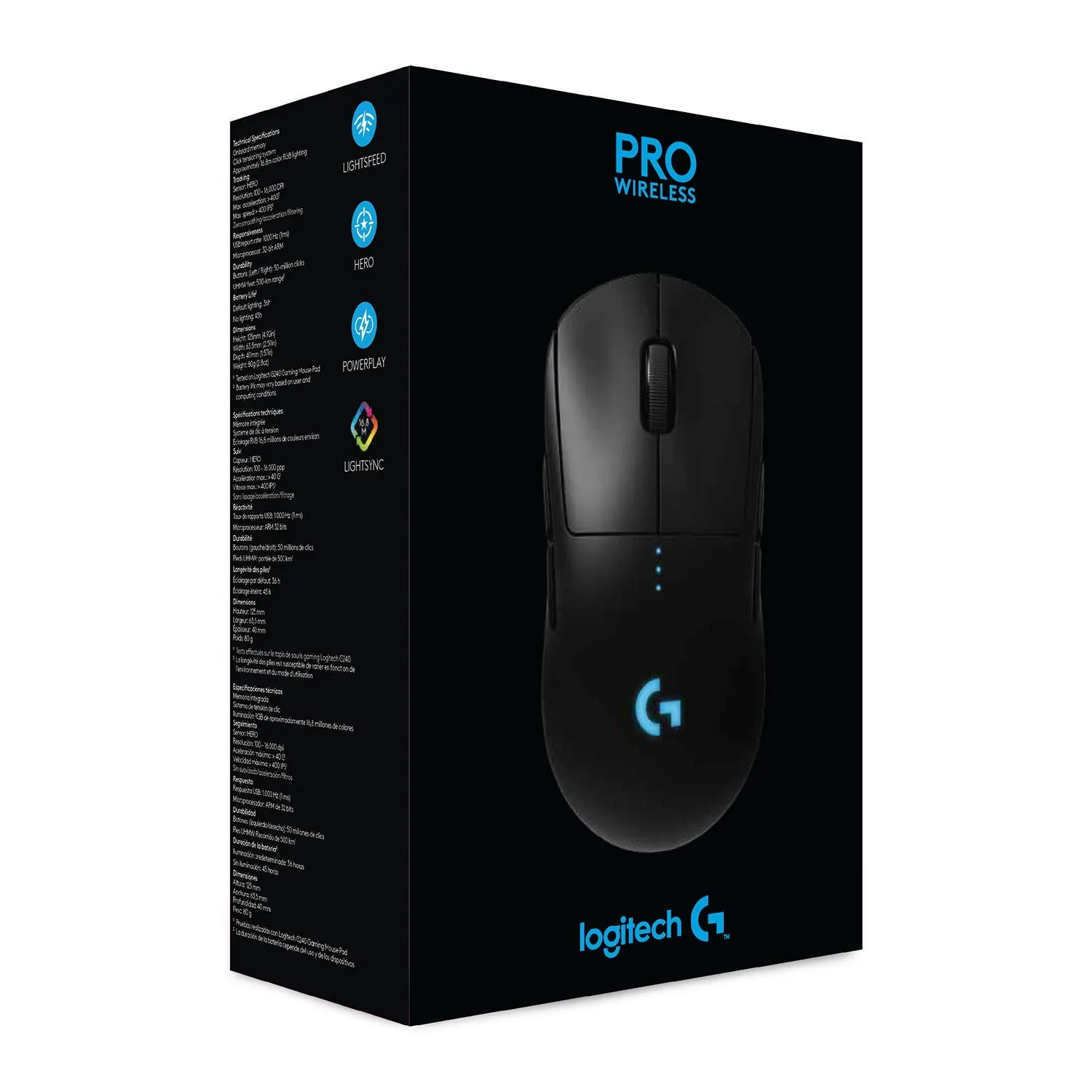 Certified Refurbished - Logitech G Pro Wireless Gaming Mouse with Esports Grade Performance, Black