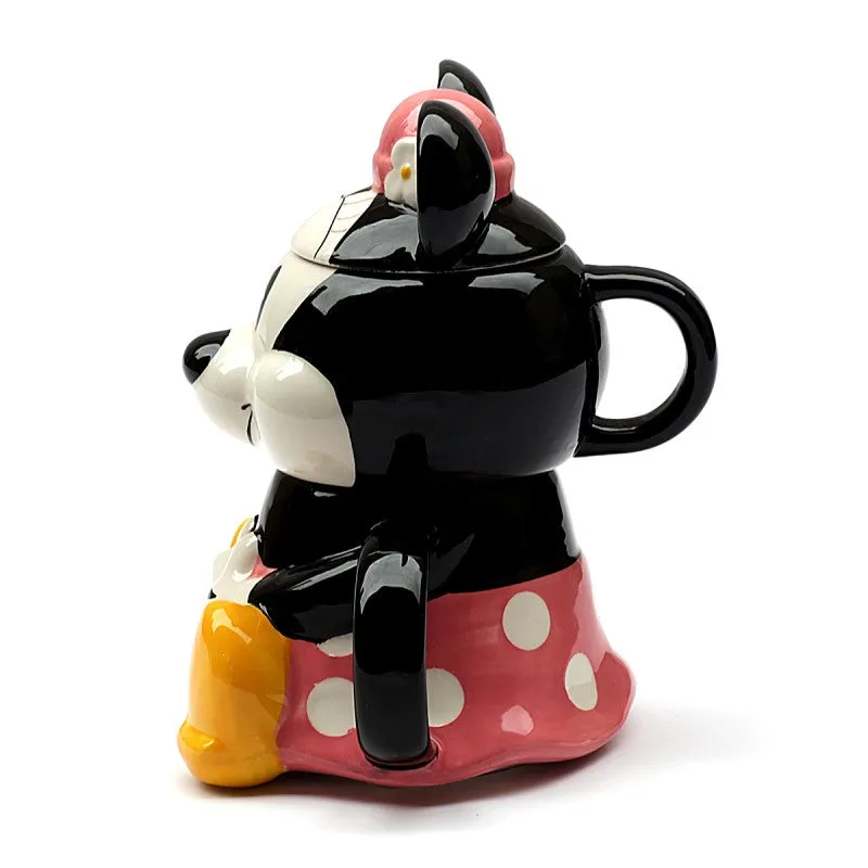 Chaleira e Caneca 3D C/ Tampa Minnie Mouse 720ml