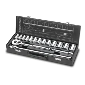 Channellock 32162 16 Piece 1/2" Drive Metric Socket Set