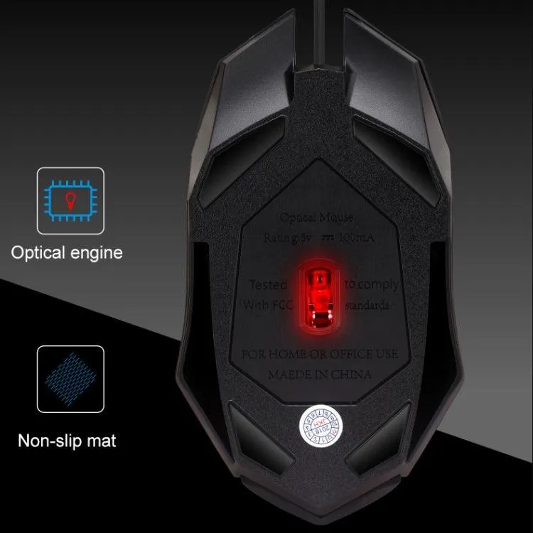 Chasing Leopard K2 RGB Wired Optical Gaming Mouse with Adjustable DPI and LED Backlight