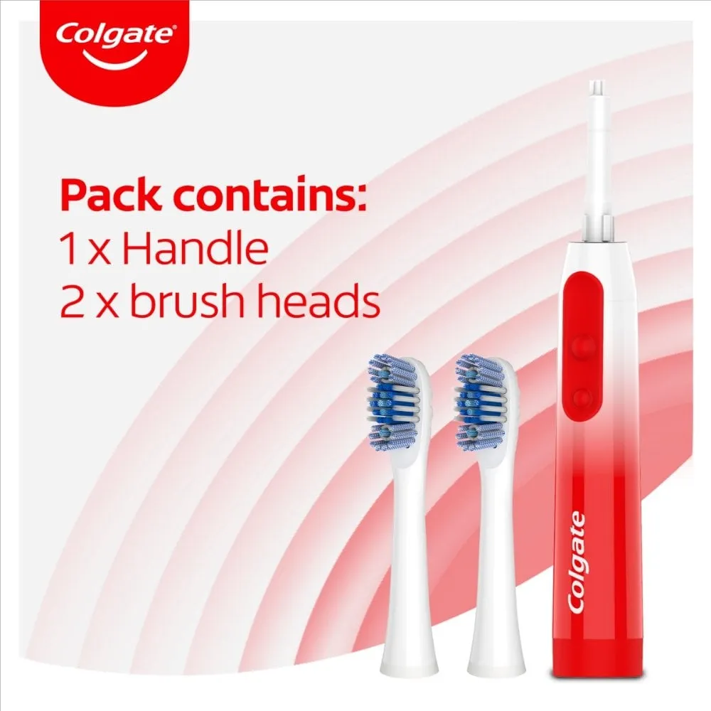 Colgate 360 Max White Expert Whitening Battery Powered Toothbrush 2 Pack