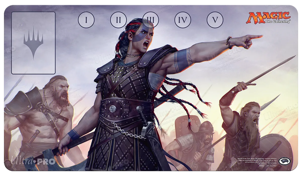 Commander Saskia the Unyielding Standard Gaming Playmat for Magic: The Gathering