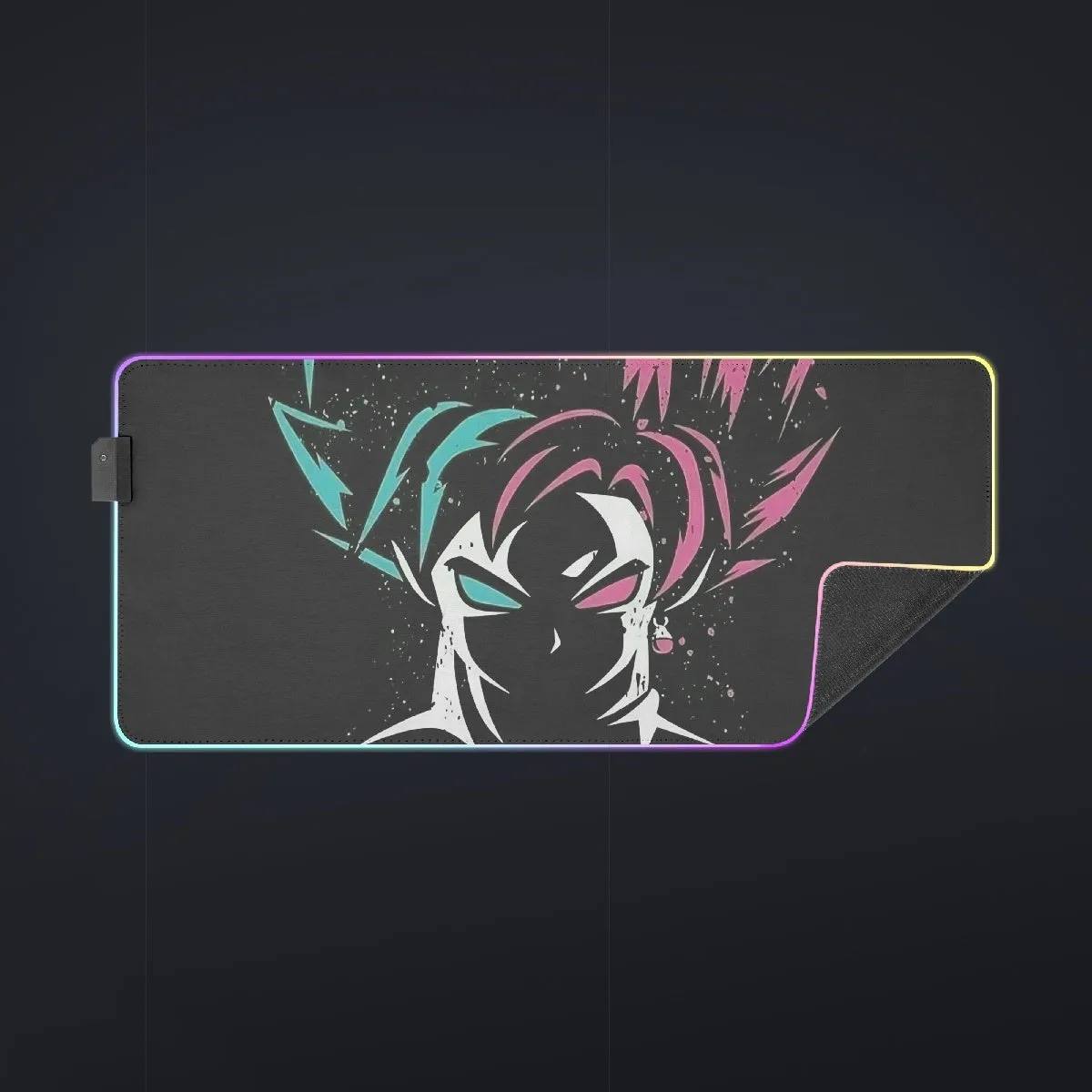 DBZ Goku Super Saiyan God Blue Rose SSGSS Dope Design Cool LED Gaming Mouse Pad