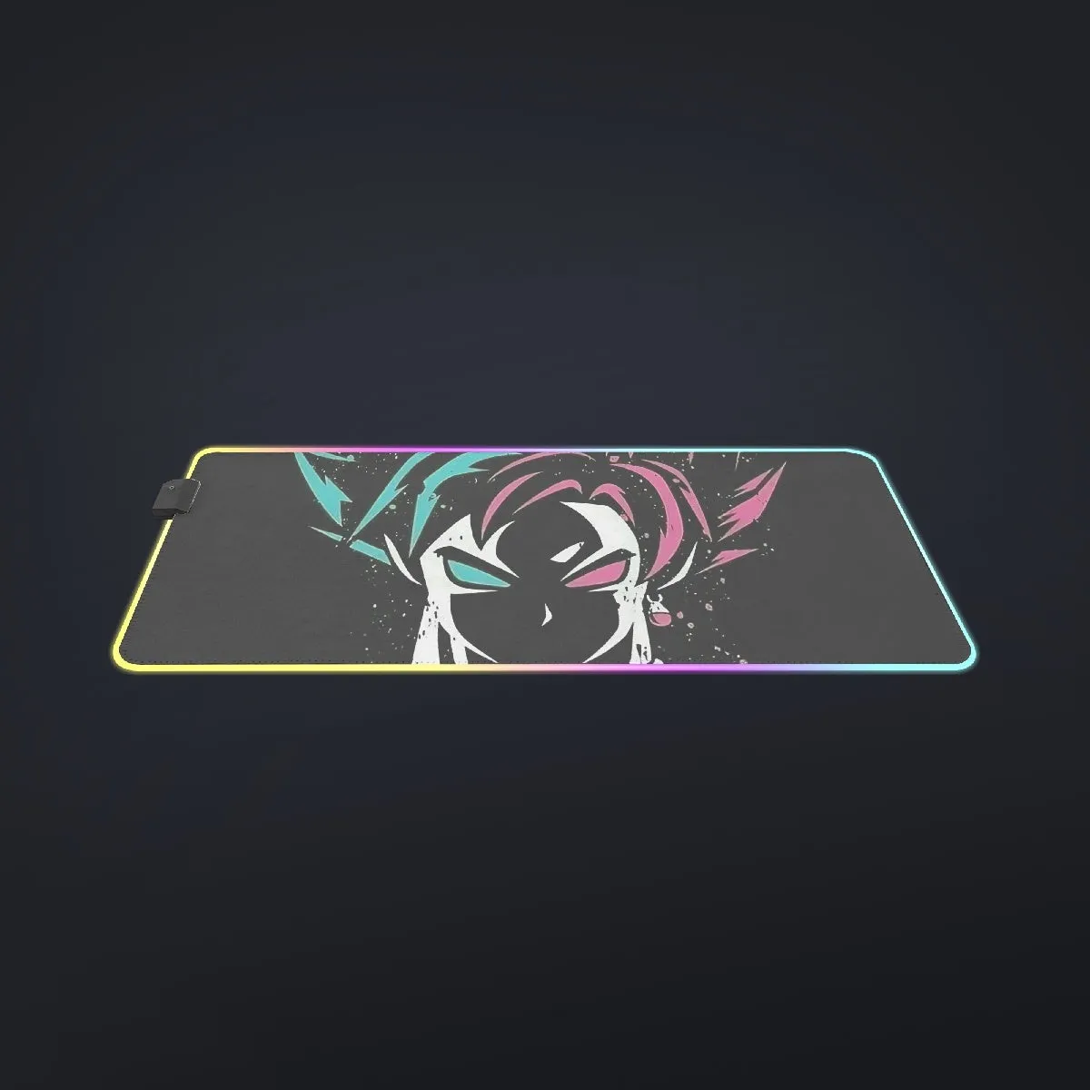 DBZ Goku Super Saiyan God Blue Rose SSGSS Dope Design Cool LED Gaming Mouse Pad