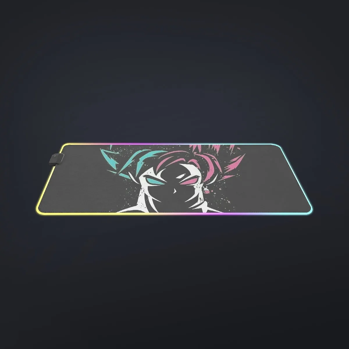 DBZ Goku Super Saiyan God Blue Rose SSGSS Dope Design Cool LED Gaming Mouse Pad