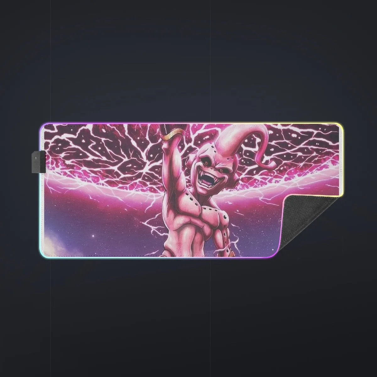 DBZ Kid Buu Super Villain Giant Ki Blast Realistic Design cool  LED Mouse Pad