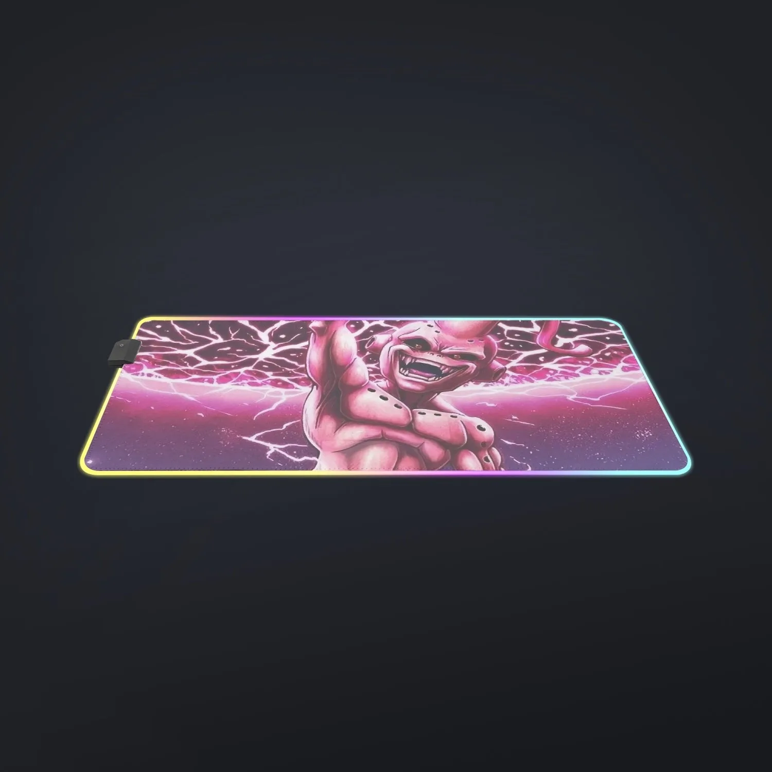 DBZ Kid Buu Super Villain Giant Ki Blast Realistic Design cool  LED Mouse Pad