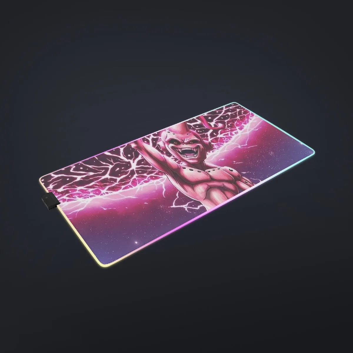 DBZ Kid Buu Super Villain Giant Ki Blast Realistic Design cool  LED Mouse Pad