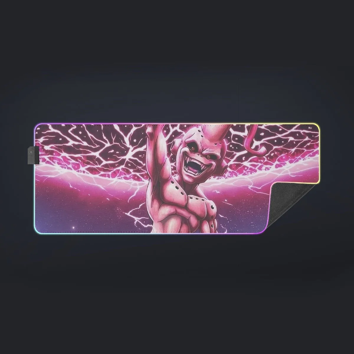 DBZ Kid Buu Super Villain Giant Ki Blast Realistic Design cool  LED Mouse Pad