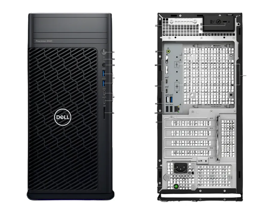 Dell Precision 3680 Tower Workstation, Intel i5-14500, 2.60GHz, 16GB RAM, 512GB SSD, W11P - R9M8H