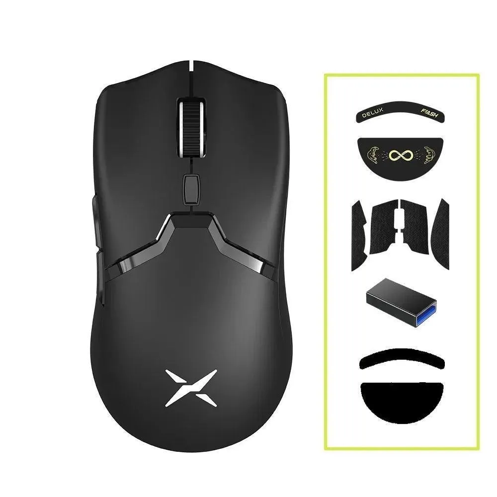 Delux M800 PRO Wireless Gaming Mouse: Elite Precision & Huano Pink Switches