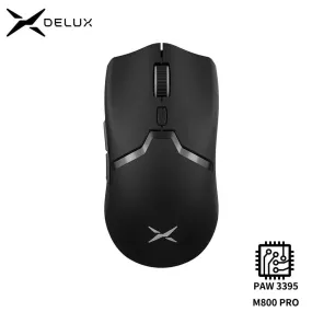 Delux M800 PRO Wireless Gaming Mouse: Elite Precision & Huano Pink Switches