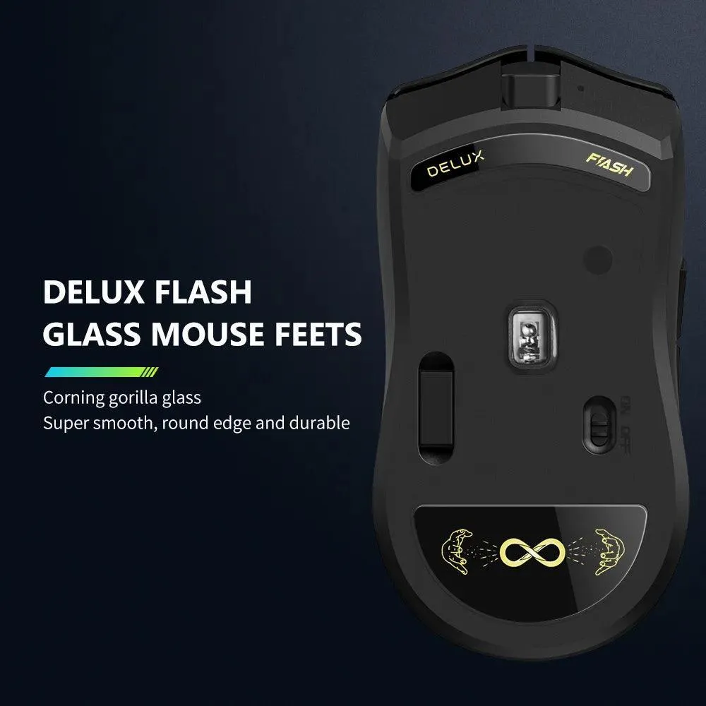 Delux M800 PRO Wireless Gaming Mouse: Elite Precision & Huano Pink Switches