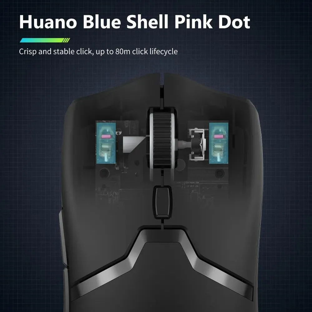 Delux M800 PRO Wireless Gaming Mouse: Elite Precision & Huano Pink Switches