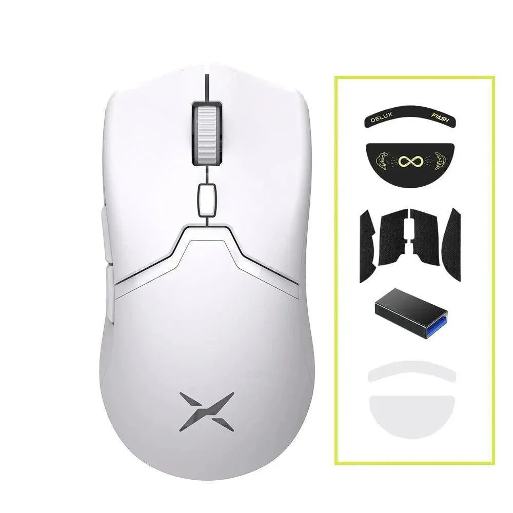 Delux M800 PRO Wireless Gaming Mouse: Elite Precision & Huano Pink Switches