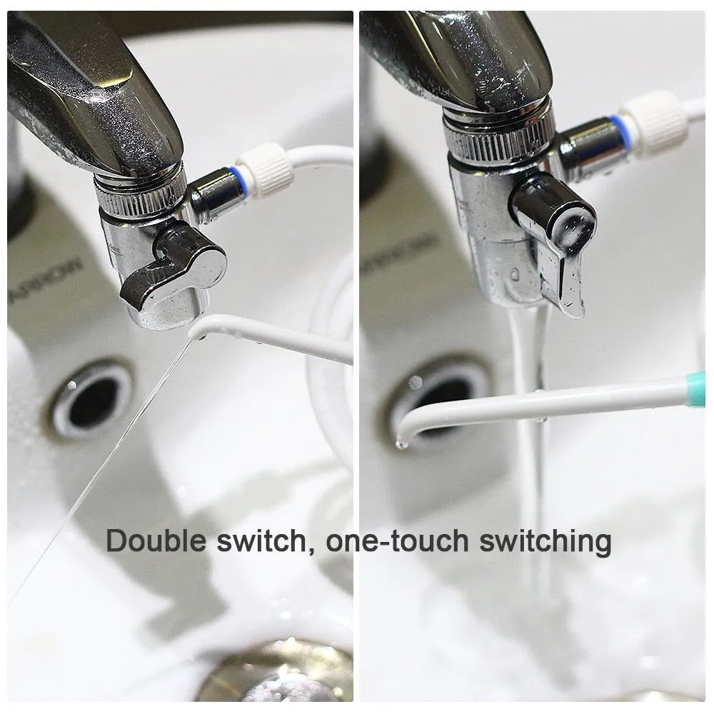 Dental SPA Faucet Tap Oral Irrigator Water Dental Flosser Toothbrush Irrigation Teeth Cleaning Switch Jet Family Water Floss 0ral irrigator