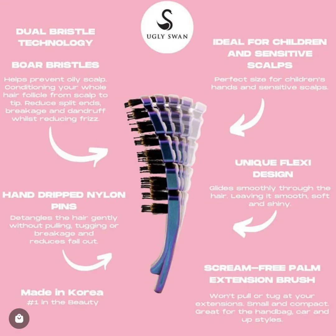 Detangling Scream-Free Hair™ Extension Brush Palm