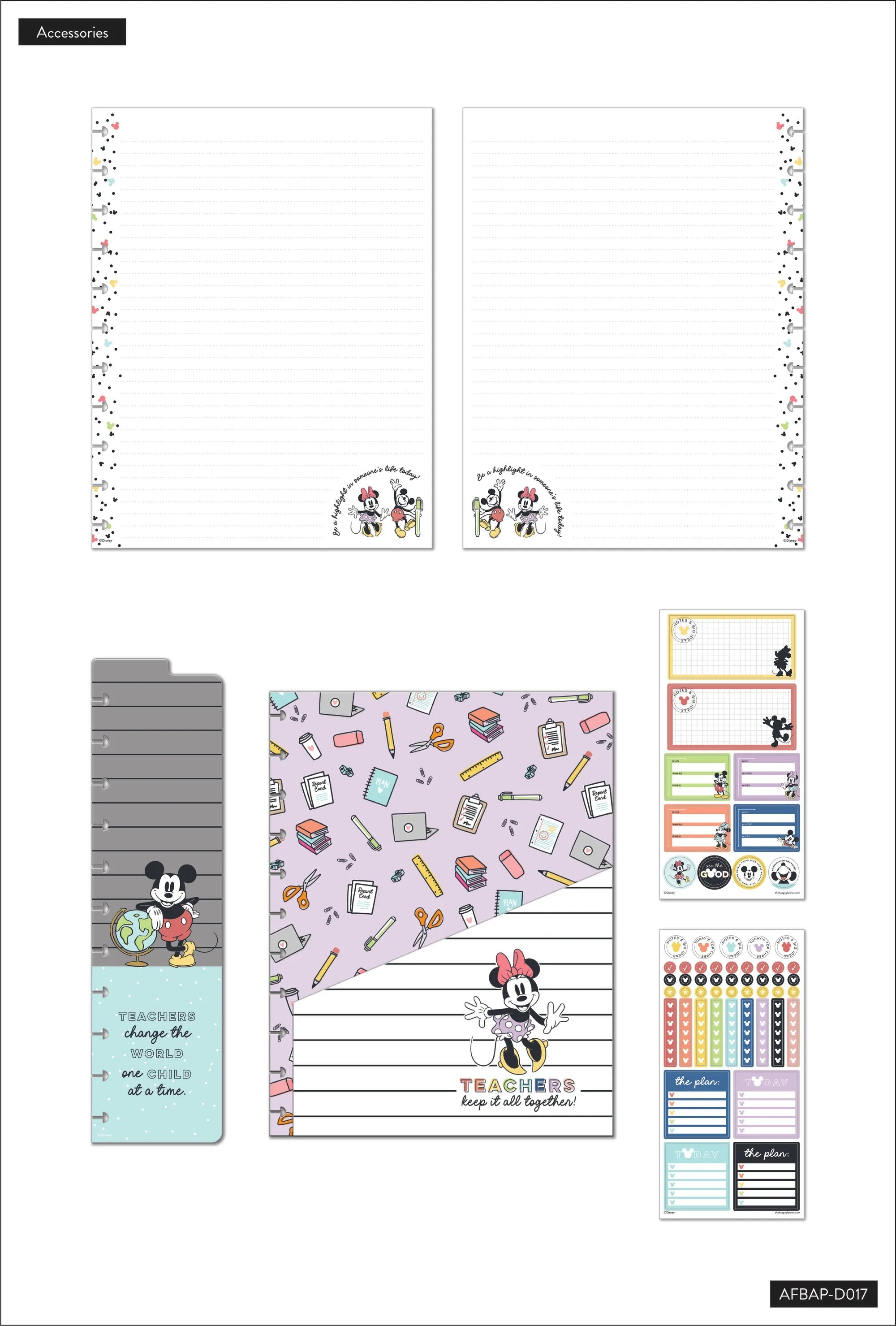 Disney© Mickey Mouse & Minnie Mouse Whimsy Wonders Teacher Big Accessory Pack