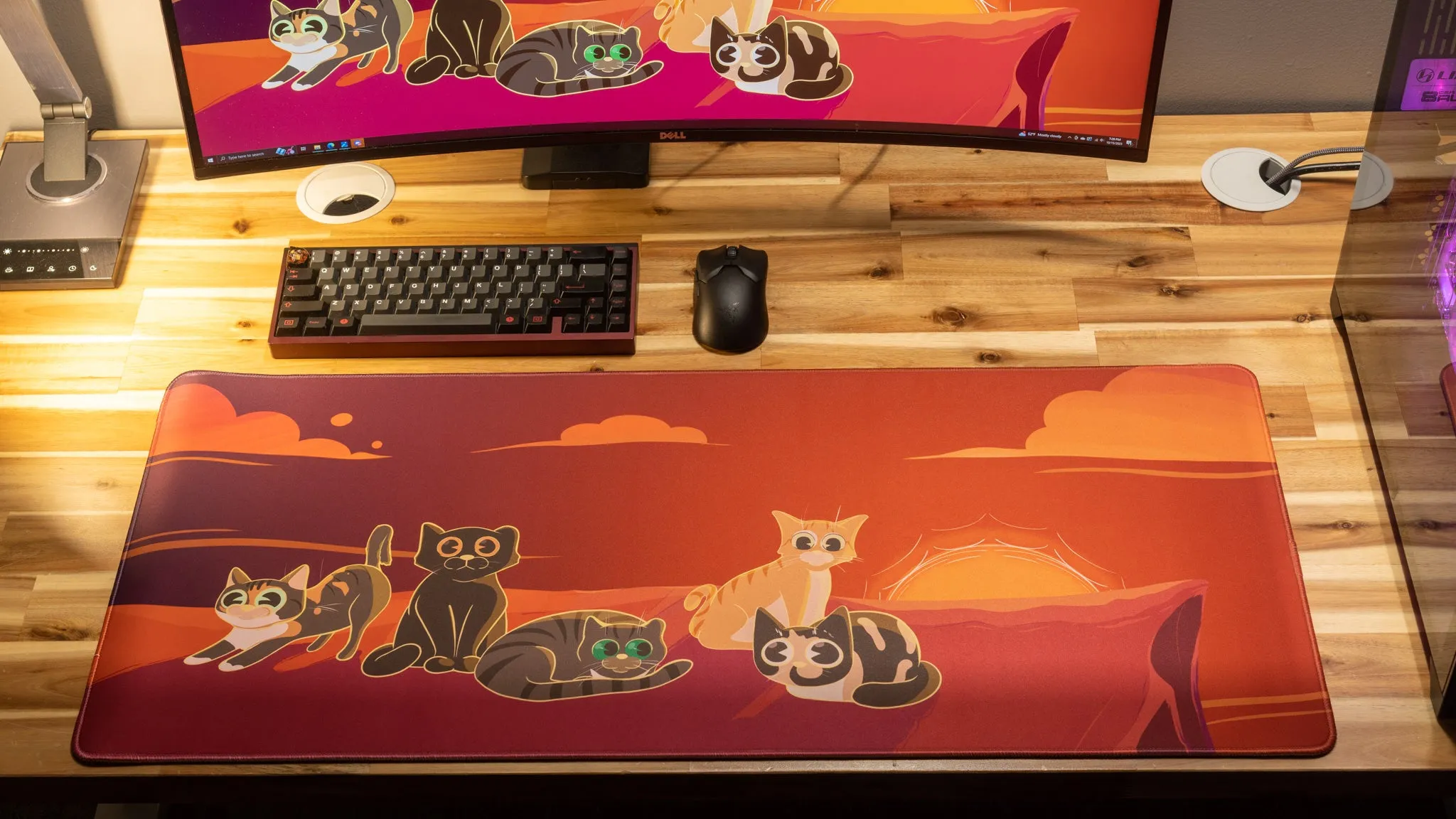 Dooley Noted "Meowvelous Morning" Creator Collaboration Limited Edition Gaming Deskmat