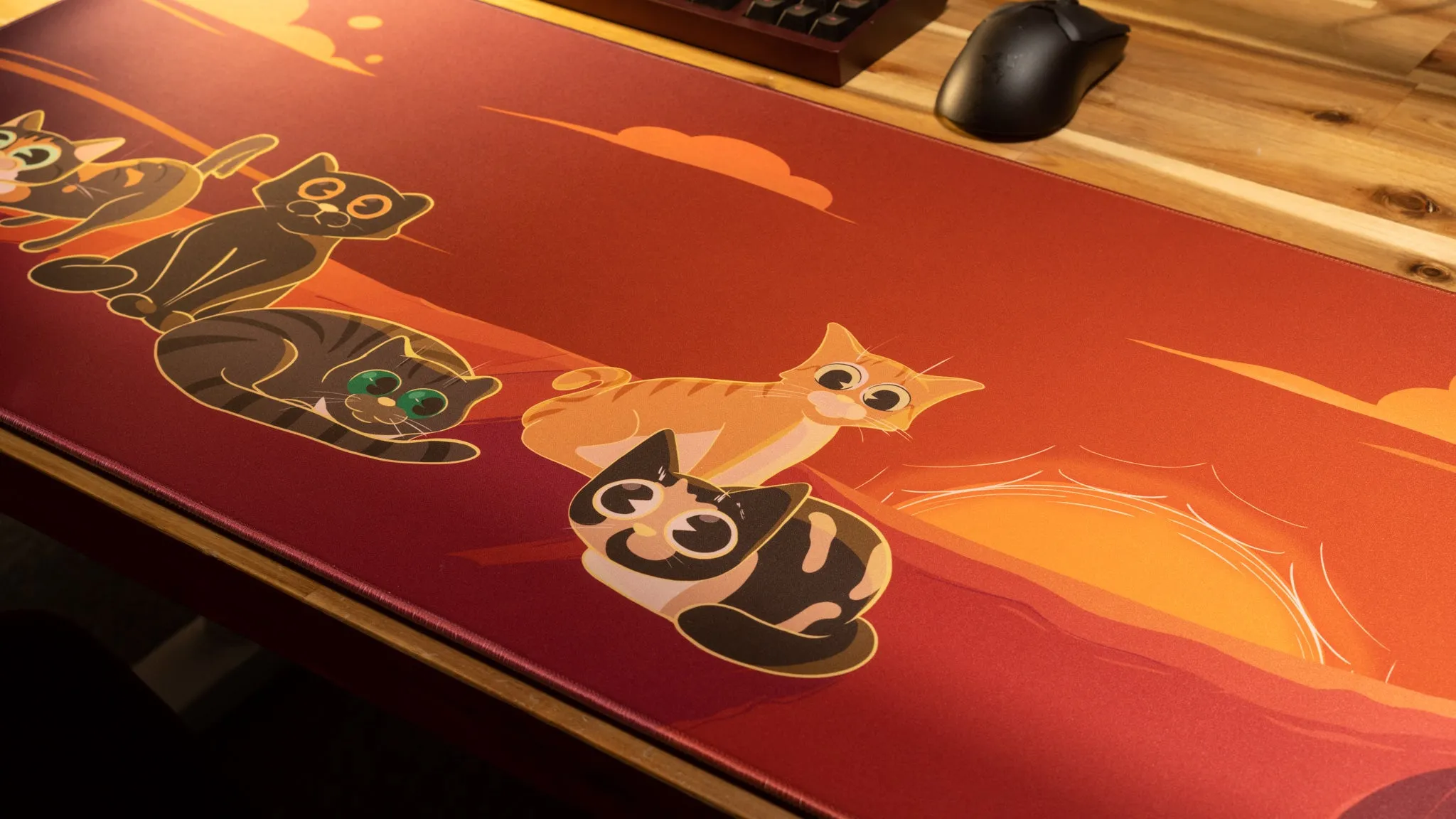 Dooley Noted "Meowvelous Morning" Creator Collaboration Limited Edition Gaming Deskmat