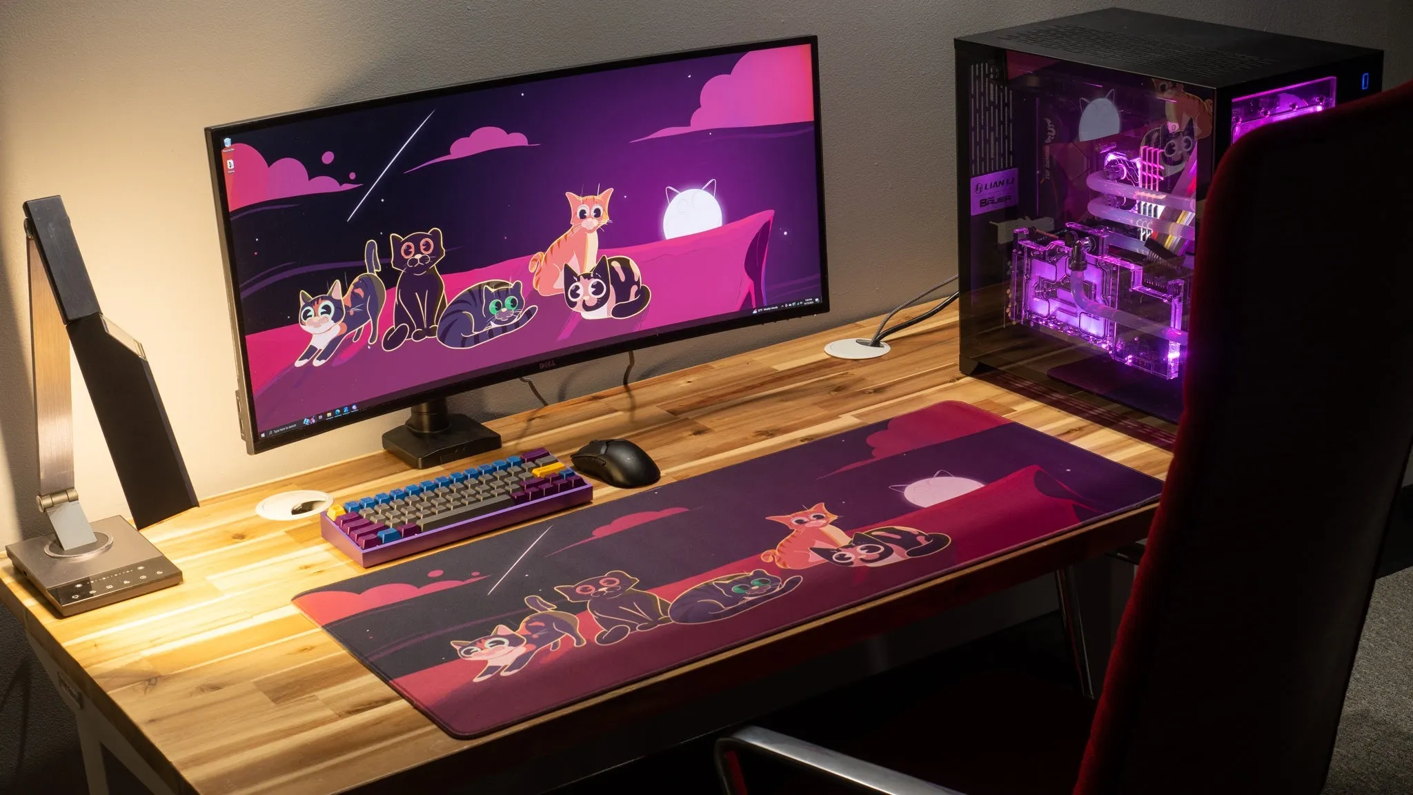 Dooley Noted "Purrfect Evening" Creator Collaboration Limited Edition Gaming Deskmat