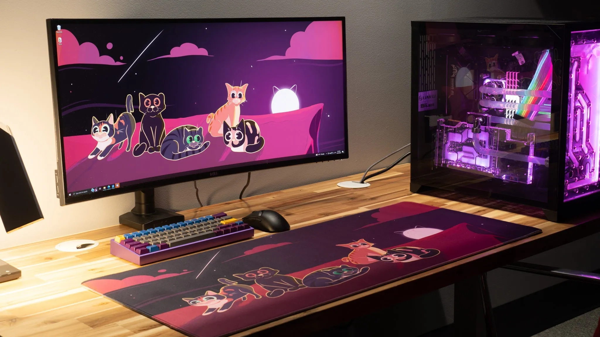 Dooley Noted "Purrfect Evening" Creator Collaboration Limited Edition Gaming Deskmat