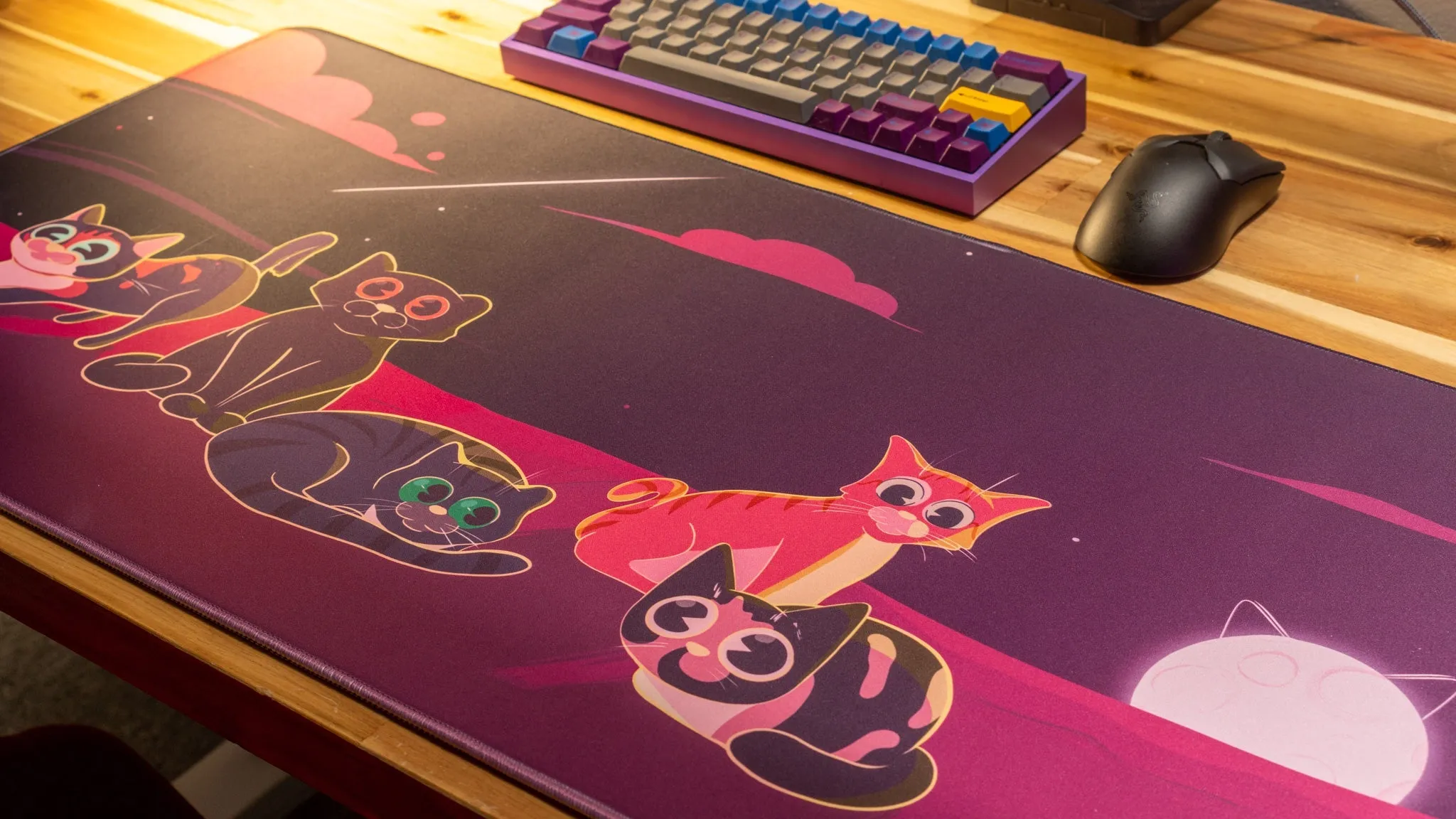 Dooley Noted "Purrfect Evening" Creator Collaboration Limited Edition Gaming Deskmat