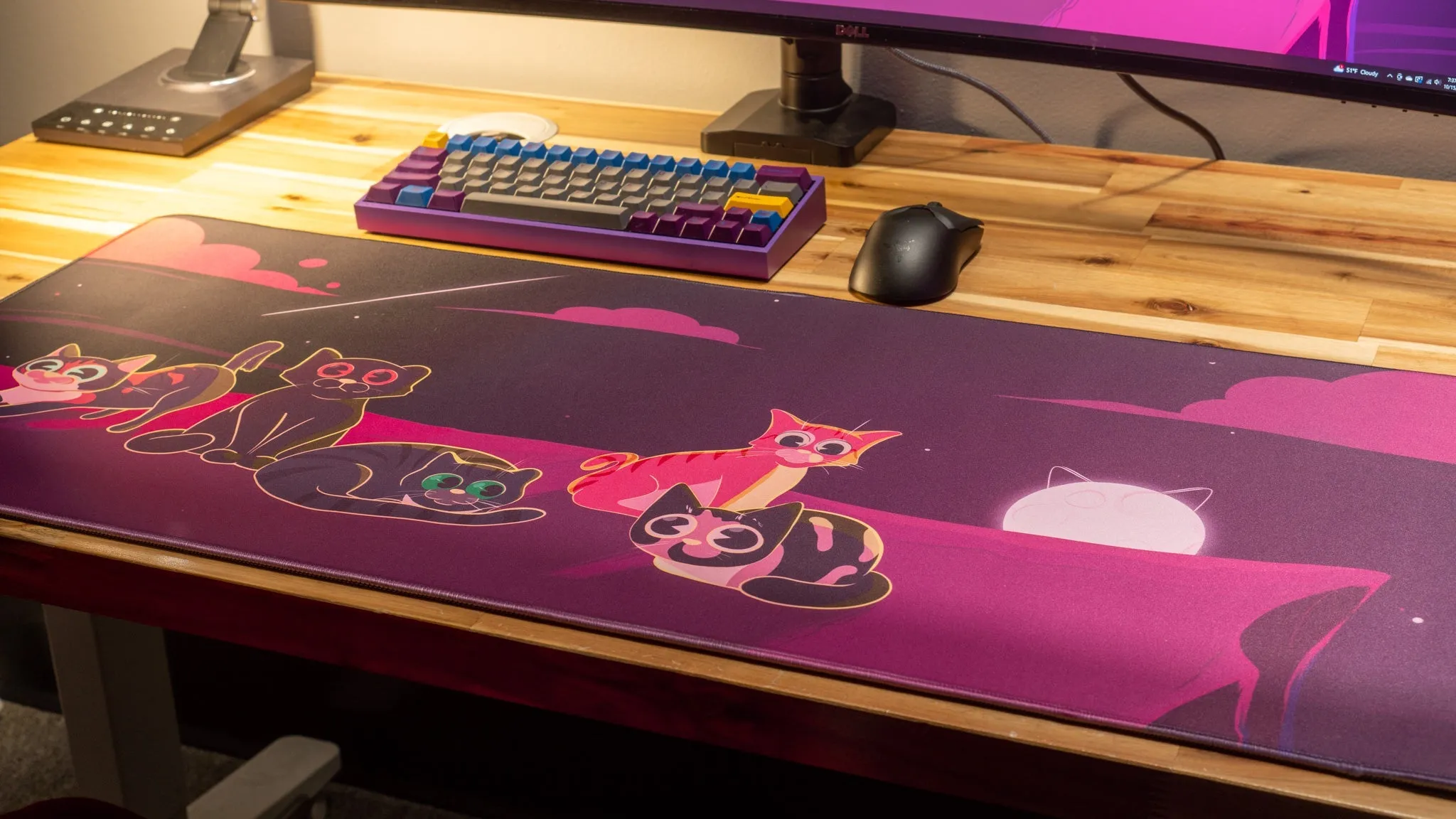 Dooley Noted "Purrfect Evening" Creator Collaboration Limited Edition Gaming Deskmat