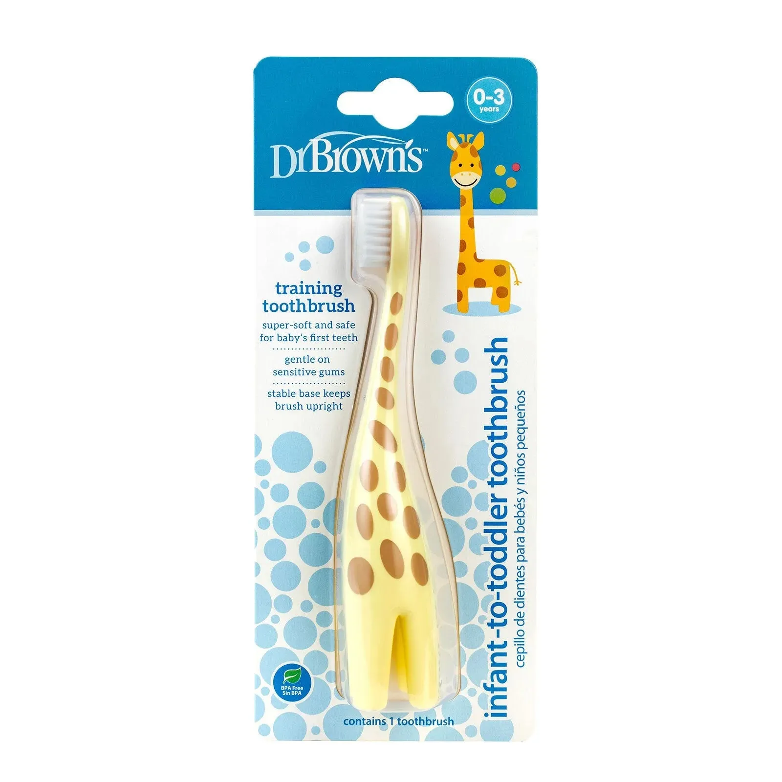 Dr. Brown's Infant-to-Toddler Toothbrush Giraffe