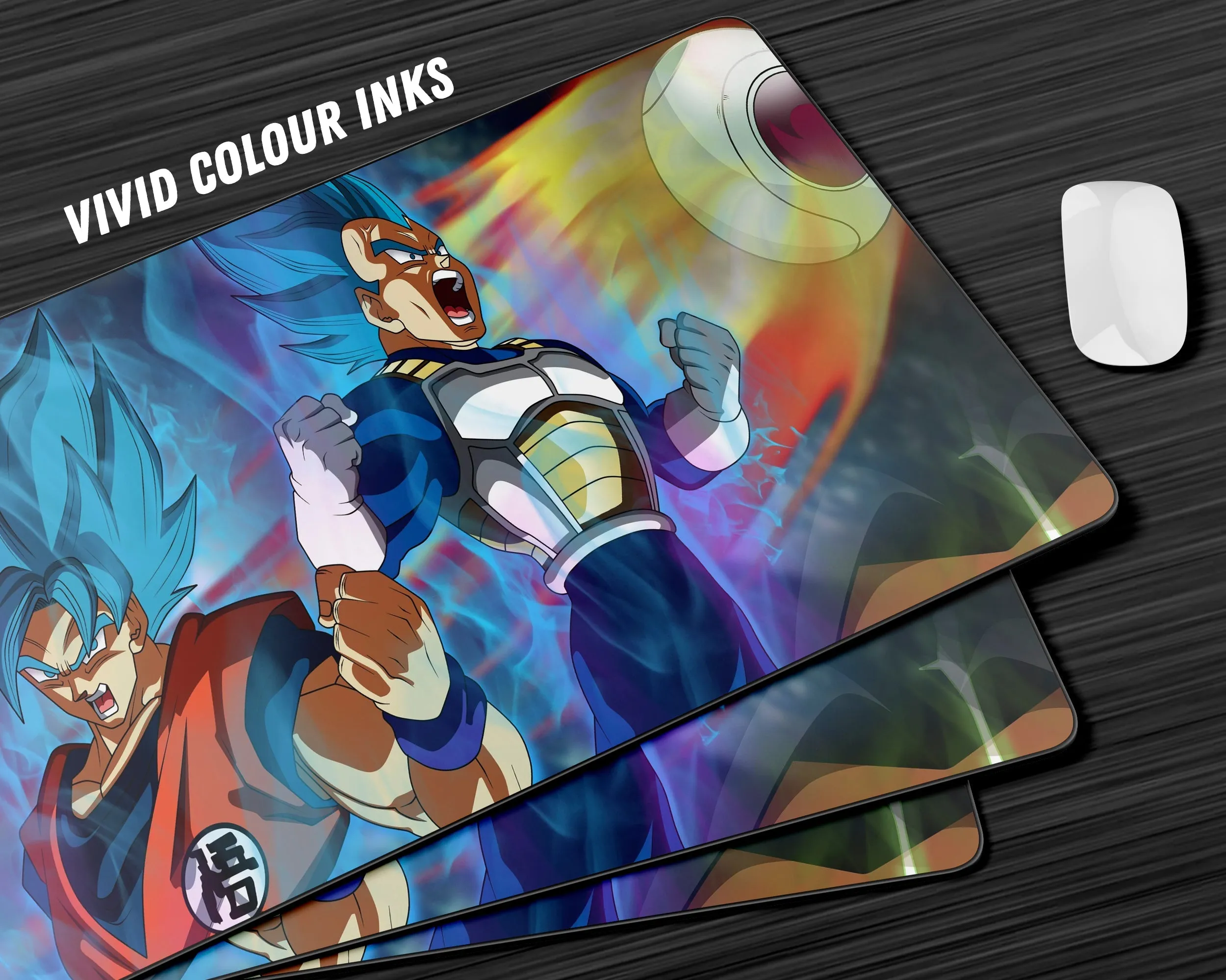 Dragon Ball Goku & Vegeta Super Saiyan Blue Gaming Mouse Pad