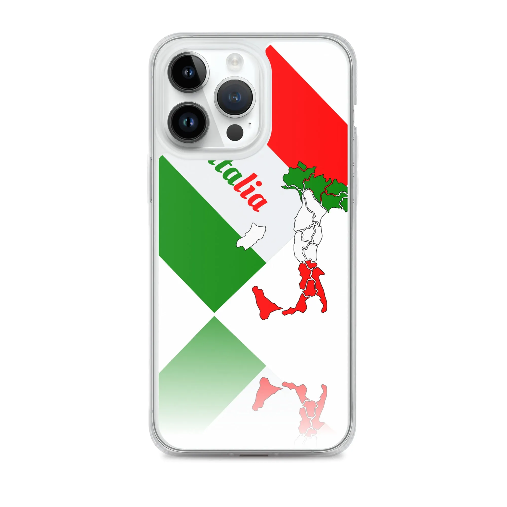 Elegant Italia - Italy Flag And Map iPhone White Case