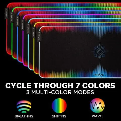 Enhance LED Mouse Mat Multicolor