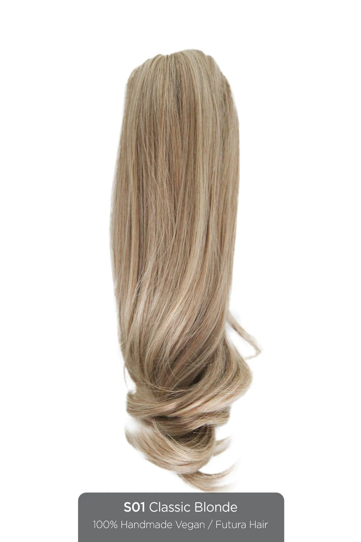 Erin - Futura Long & Wavy  Jaw Clip-In Ponytail Extension