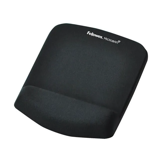 Fellowes PlushTouch Wrist Rest Mouse Pad Black