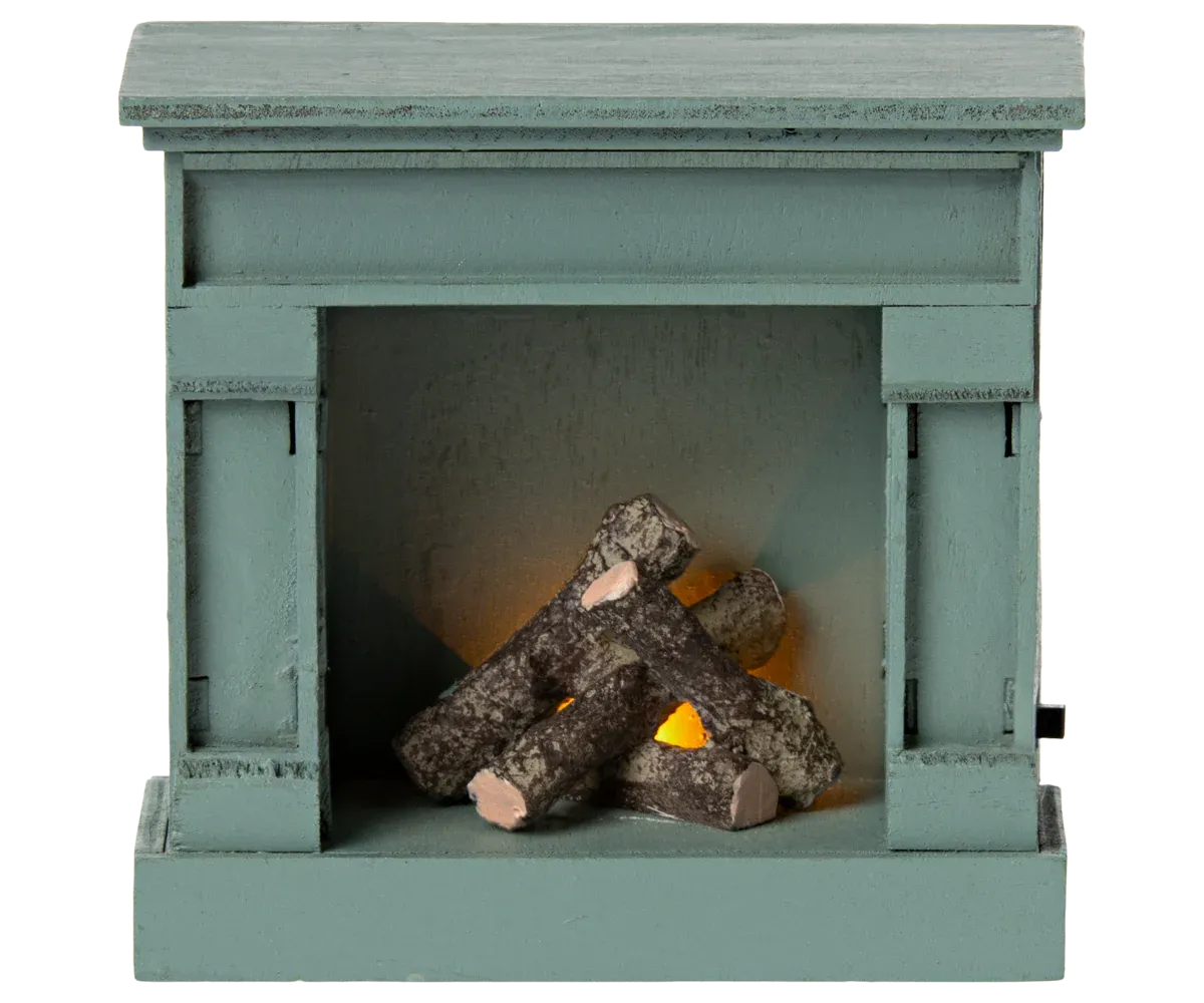 Fireplace, Mouse - Blue