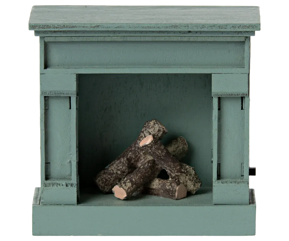 Fireplace, Mouse - Blue