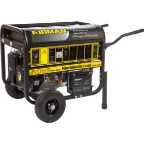 FIRMAN FPG7800E2 5.5KVA 100% Copper Key Start Gasoline Generator - Brand New