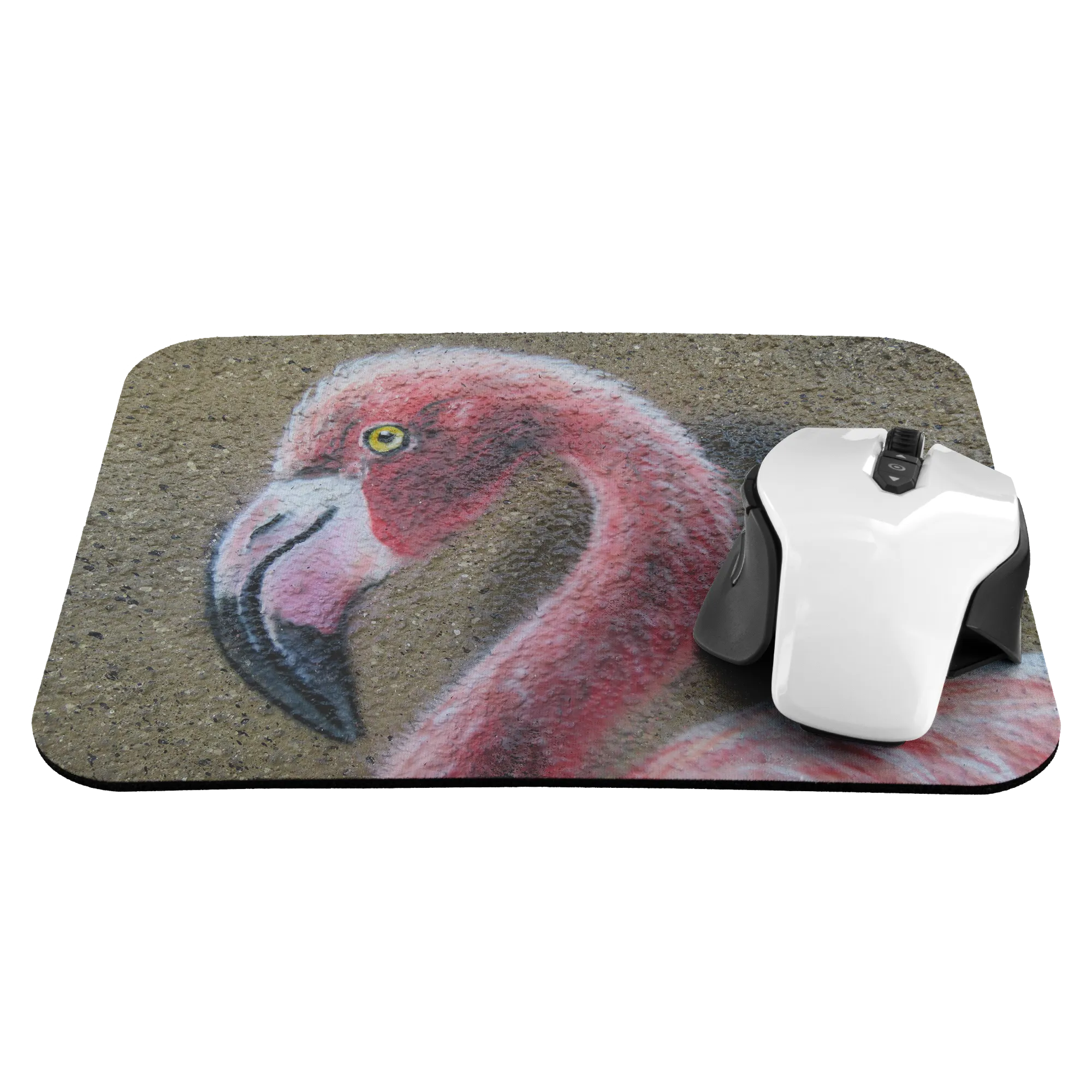 Flamingo Beach Sand Mouse Pad / Flamingo Decor / Mouse Pad / Personalized Home Office Decor / Mousepads Desk Accessories / Mousepad Computer Accessory