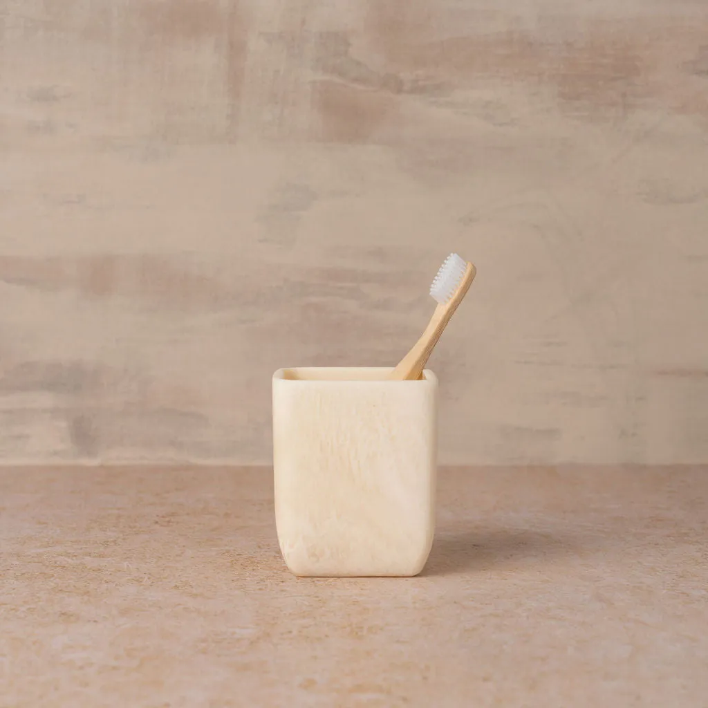 Flow Resin Toothbrush Holder | Marshmallow