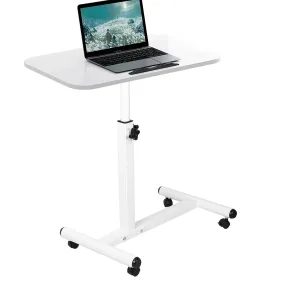 Fresh Fab Finds Rolling Laptop Table Portable Computer Desk Movable Table with Adjustable Height Tilting Angle