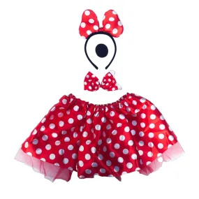 Girls Mouse Tutu Bow Tie And Aliceband - Ages 2-4