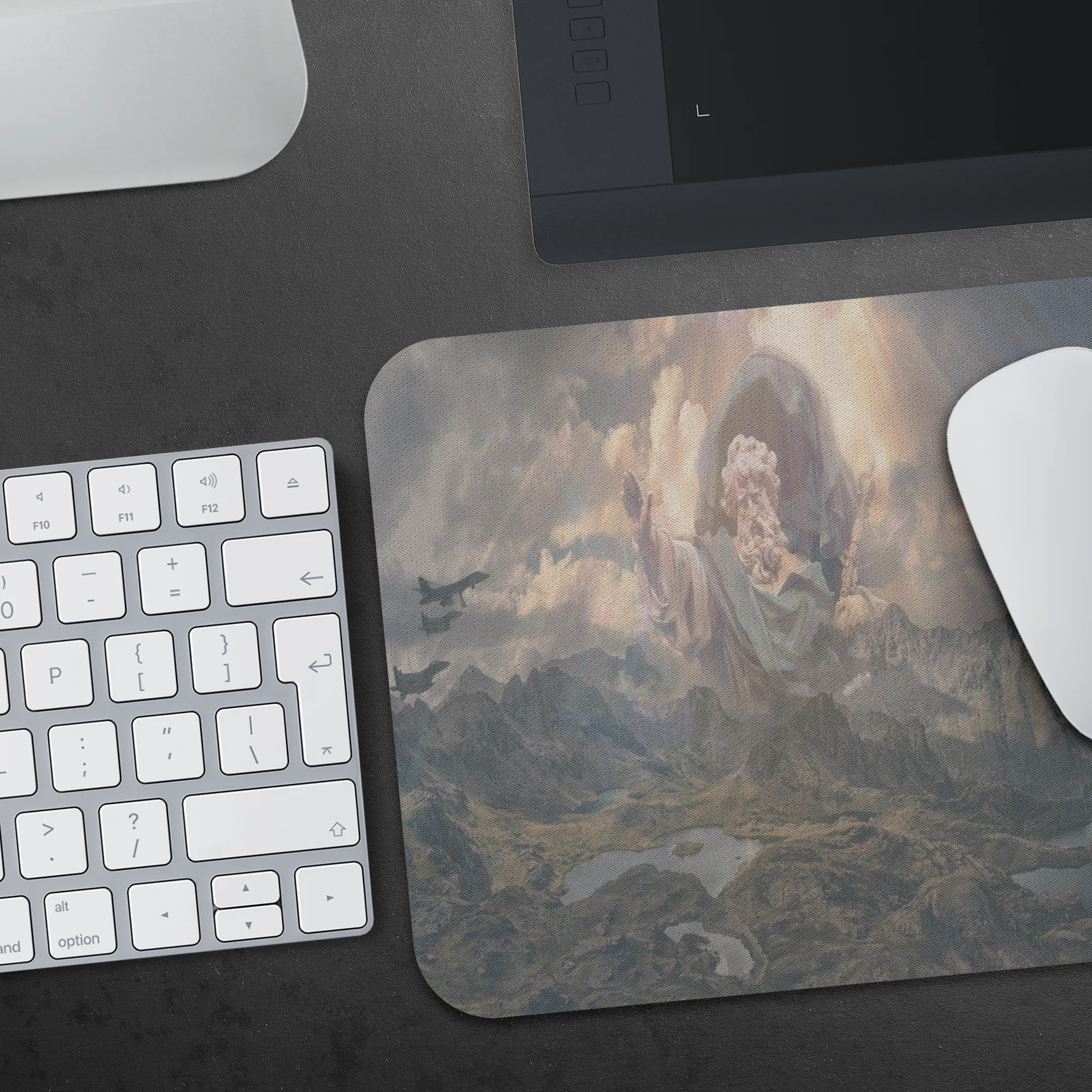 God Stopping Airplane Greek Mythology Zeus Mouse Pad - Mountain Nature Mouse Mat