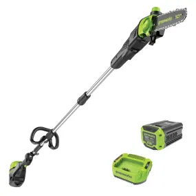 Greenworks 10" Pole Saw with 2Ah Battery & Charger