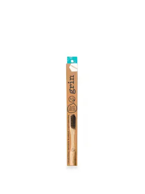 GRIN Bamboo Tooth Brush Charcoal Medium