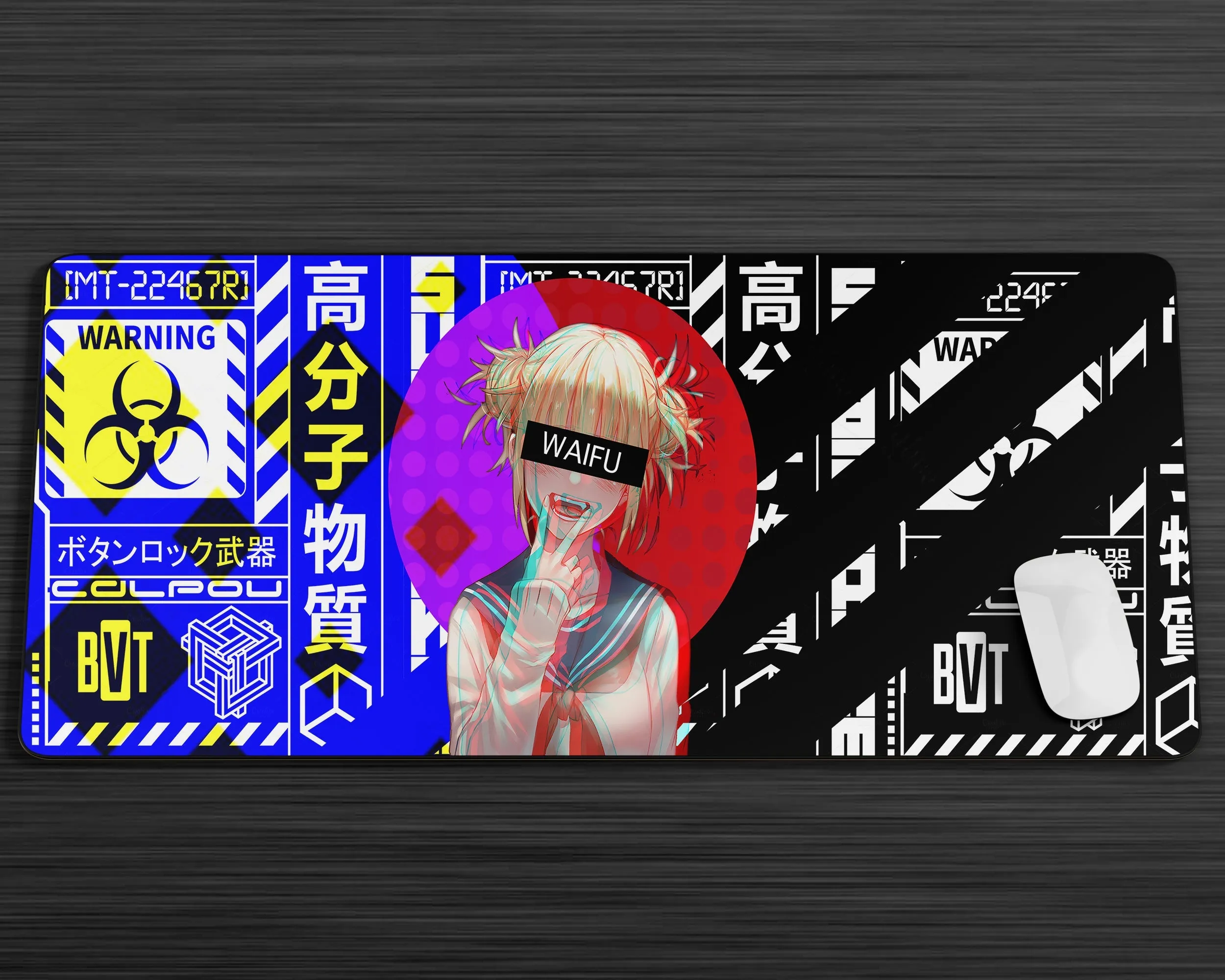 Himiko Toga Waifu Glitch Gaming Mouse Pad